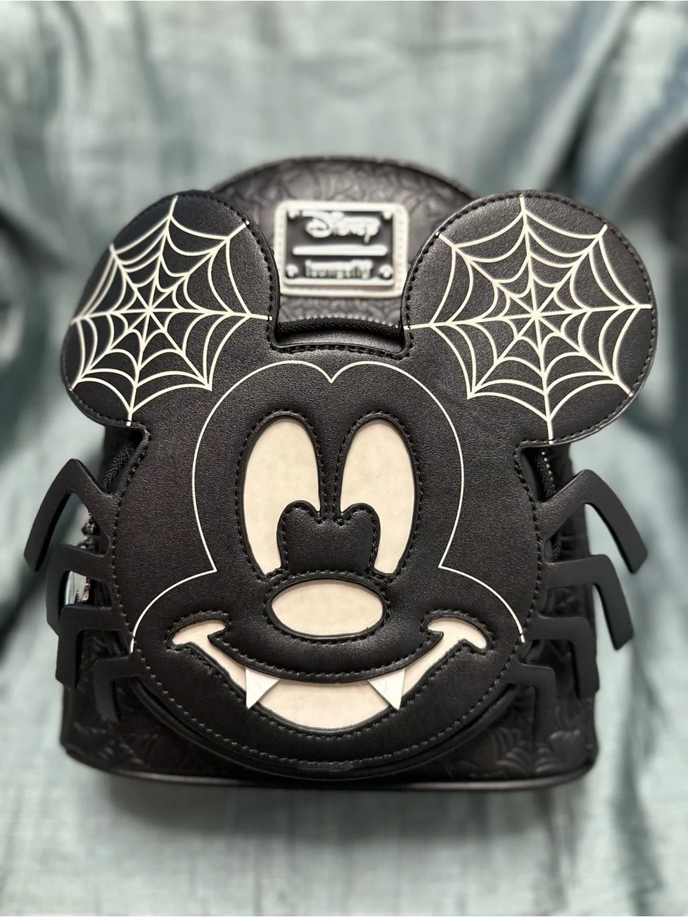 Loungefly Disney Spider Mickey Glow in the Dark Mini Backpack